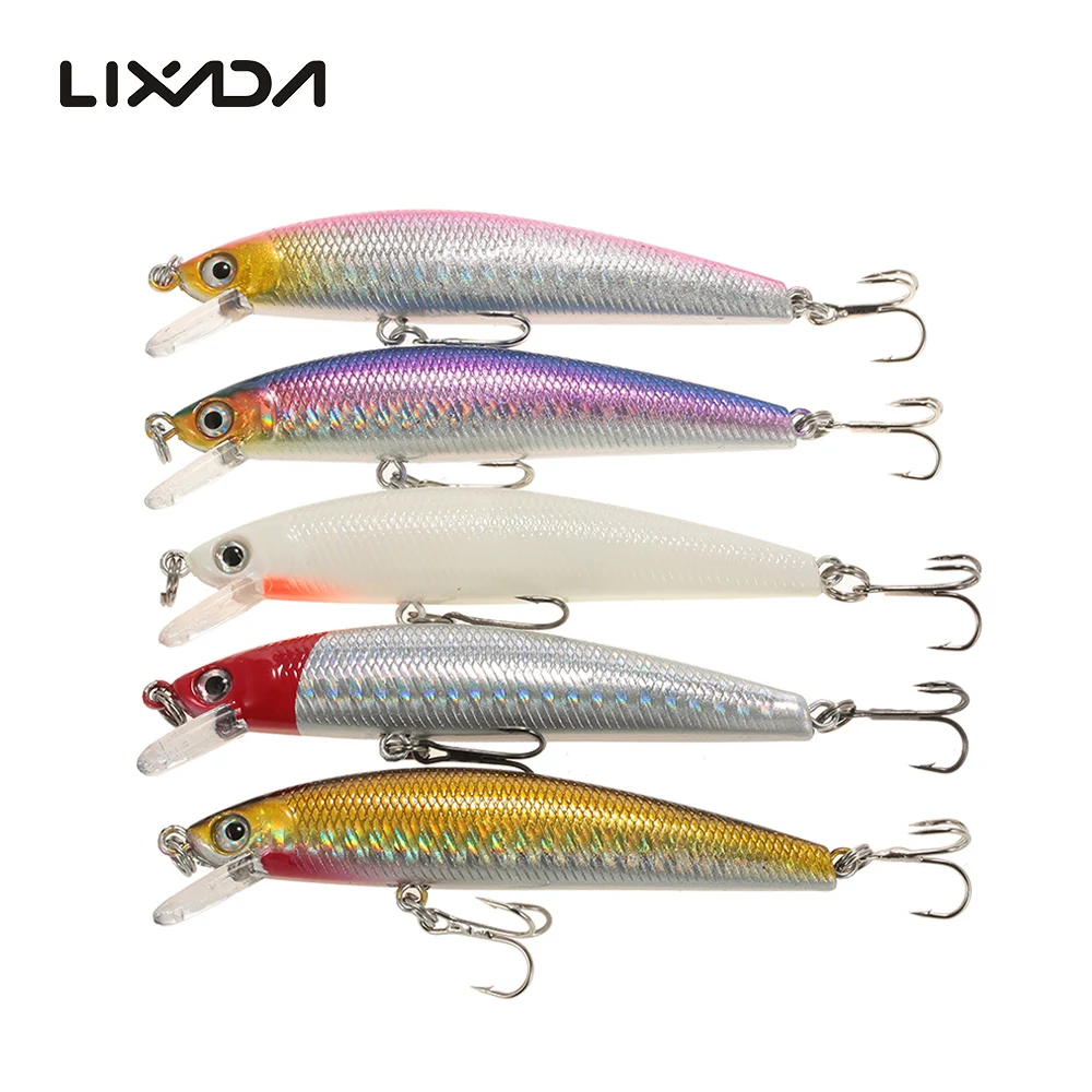 Lixada 5 шт. рыболовная приманка для окуня искусственный Малек 7 см/8 см/9 см Crankbait