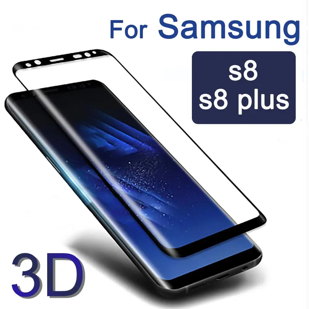 3D Защитное стекло для samsung s8 защита экрана s 8 plus samsong galaxy закаленное защитное