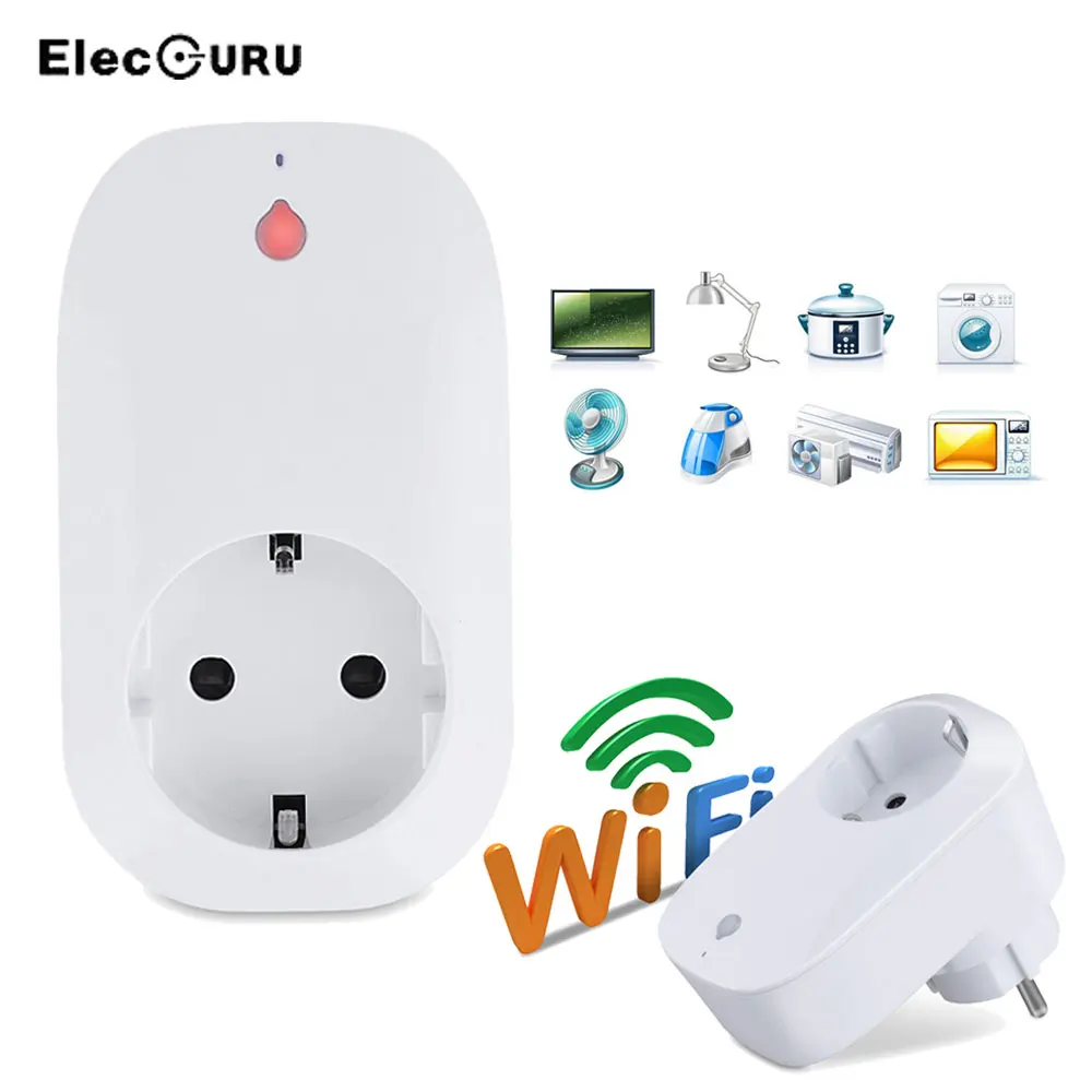 2 шт. Беспроводной Смарт Wi-Fi разъем выход 16A таймер Smart Remote APP Управление ЕС Разъем