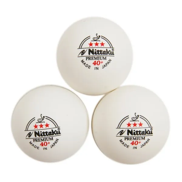 

Genuine Nittaku ITTF approved 3-Star PREMIUM 40+ Table Tennis Balls Plastic Ball