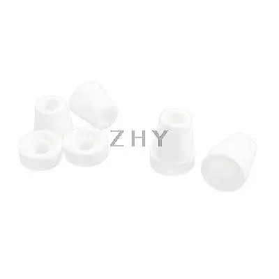 

4PCS White 7mm Hole Dia Wire Tapered Ceramic Electrical Insulator AC250V 425C