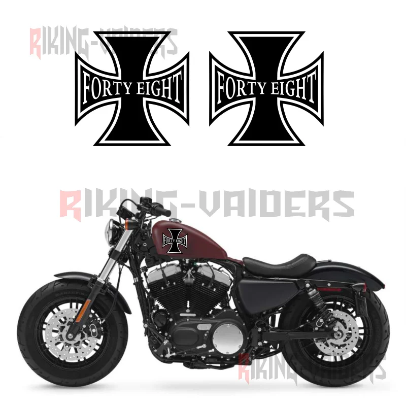 Пользовательские перекрестные наклейки для Harley Sportster XL1200X Forty Eight|Наклейки и
