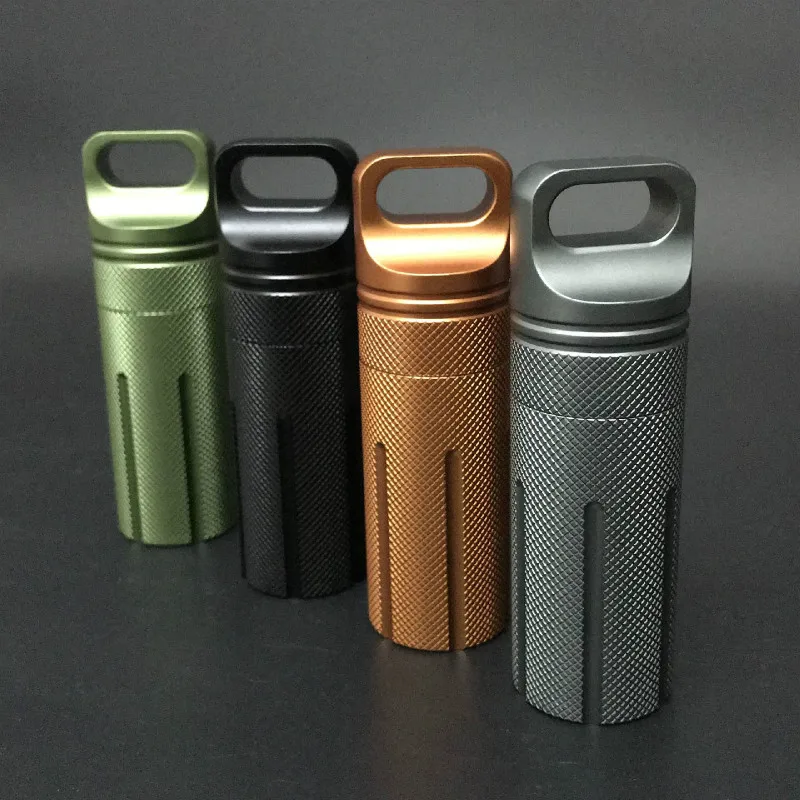 EDC водонепроницаемый Survive seal box Контейнер капсула сухой Чехол для бутылки Открытый Поход лагерь медицина матч таблетки держатель для хранения багажник