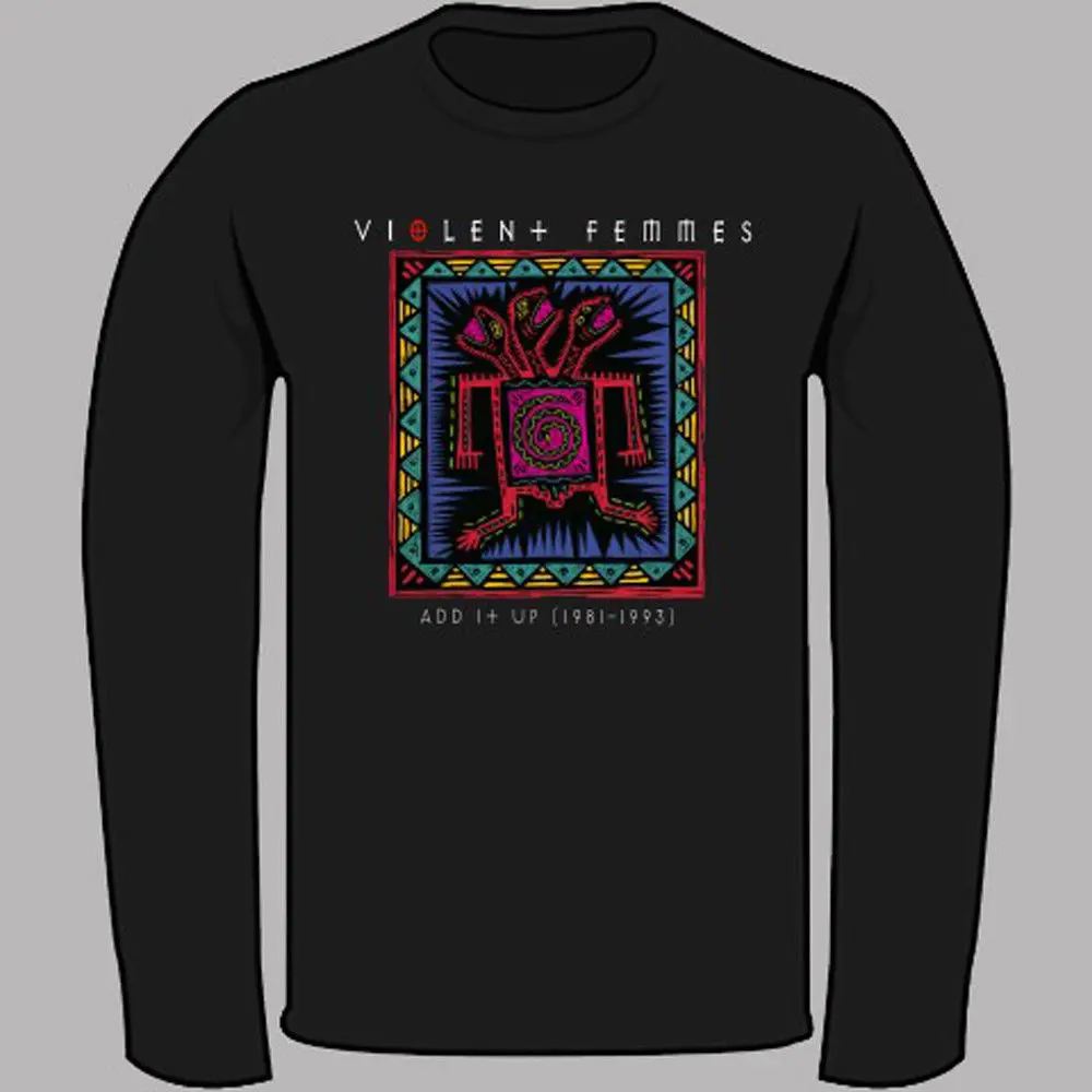 Violent Femmes Add it up Punk Rock Band Black Long Sleeve T-Shirt Size S-3XL | Мужская одежда