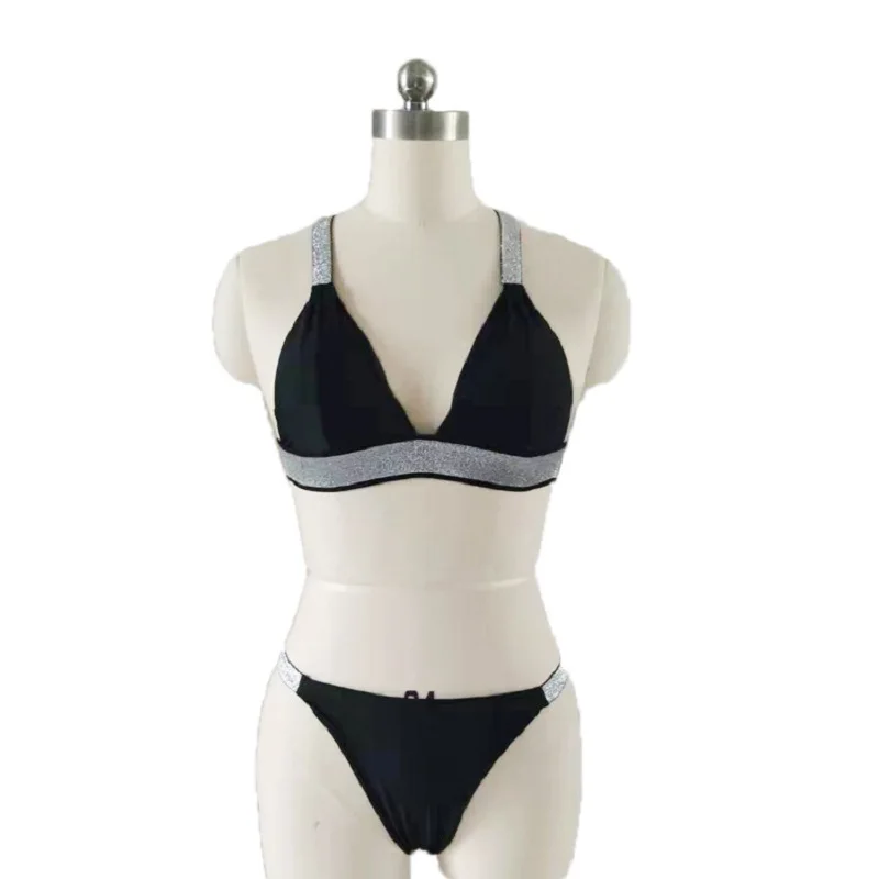 Бикини с блестками сексуальный двойной светильник ремень спорт Европа Америка