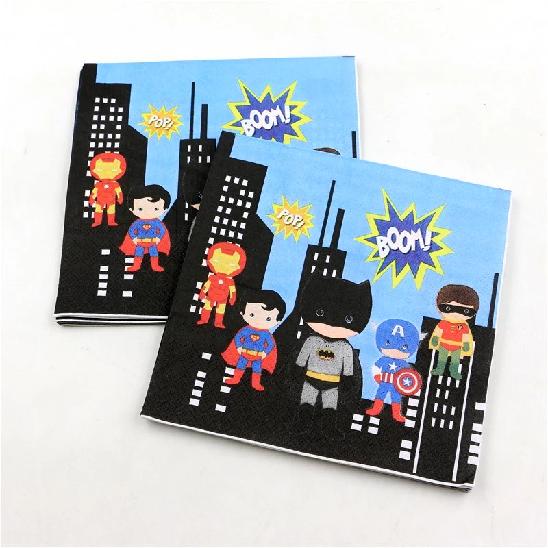 Спрос среди детей полотенца Супермен бумажные салфетки супергерой ребенок