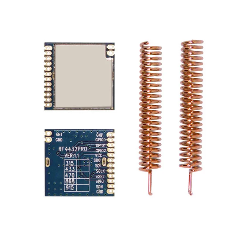 4 шт. RF4463PRO + антенна 433 МГц Si4463 100 мВт 20 дБм 1 5 км анти помеховой передатчик и