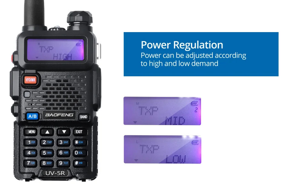 Baofeng UV-5R 8 Вт рация Двойной диапазон УВЧ, СВЧ UV5R CB радио128ch VOX Ham Радио дальний трансивер для охотничья рация