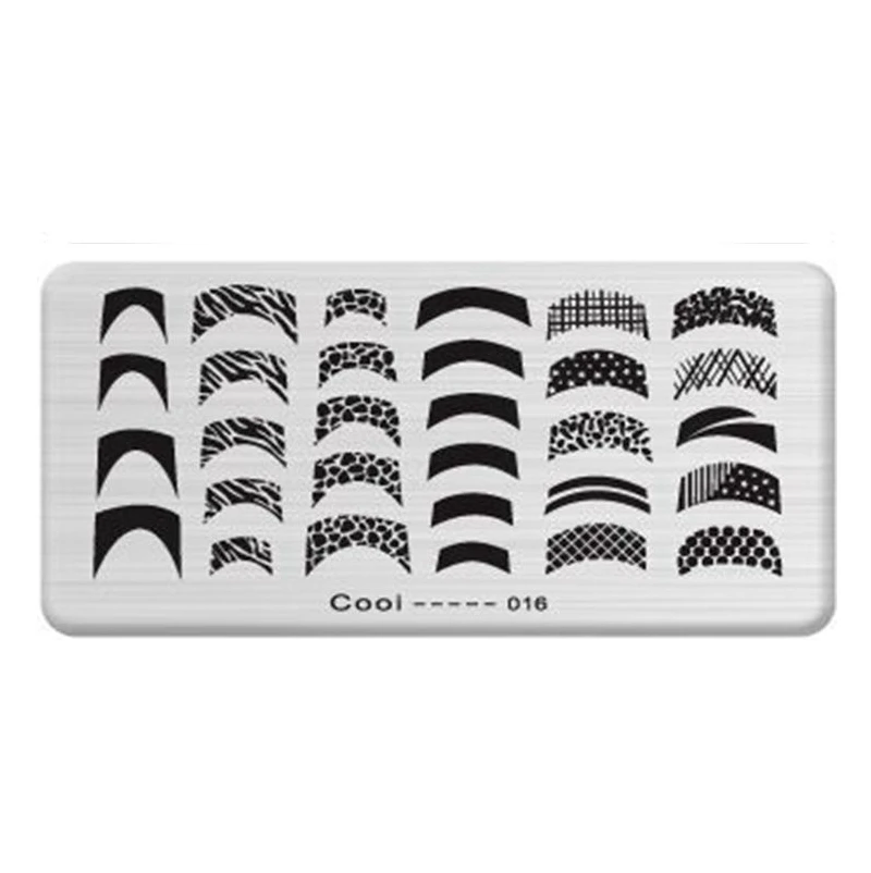 1Pcs Rectangle Stainless Steel Beauty Plate For Stamping Nails DIY Nail Art Template Tools JH114 | Красота и здоровье