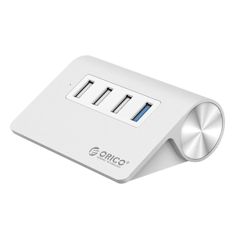 ORICO Серебряный Мини-разветвитель алюминиевый 4 порта USB 2 0 3 концентратор
