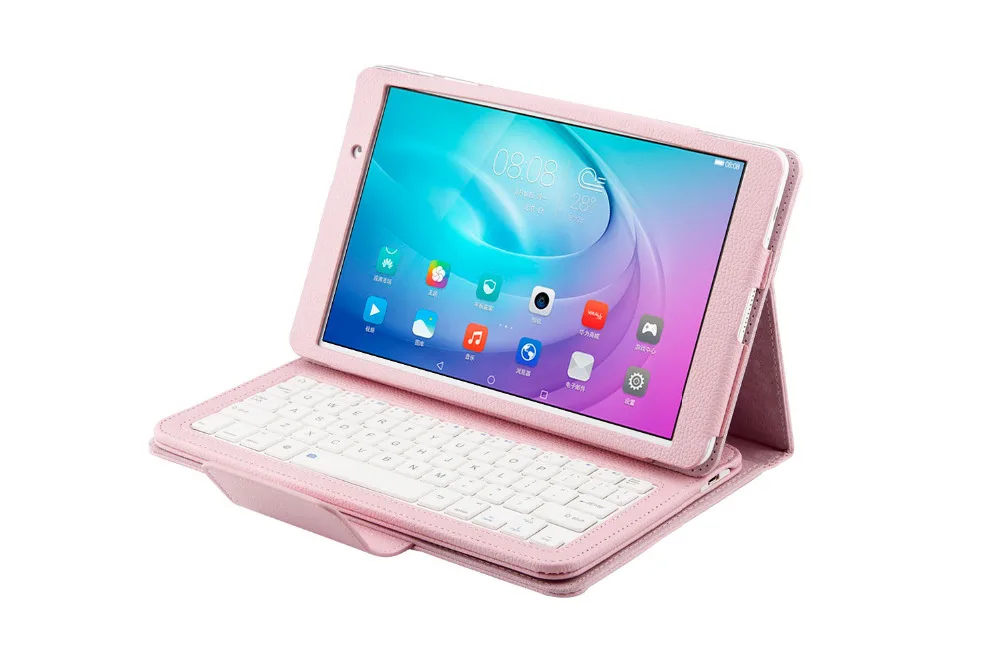 Съемный беспроводной Чехол-книжка из искусственной кожи с клавиатурой Bluetooth 3 0