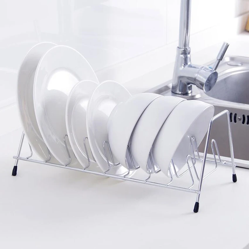 Домашняя Кухня Вертикальная сушилка для посуды мисок из нержавеющей стали