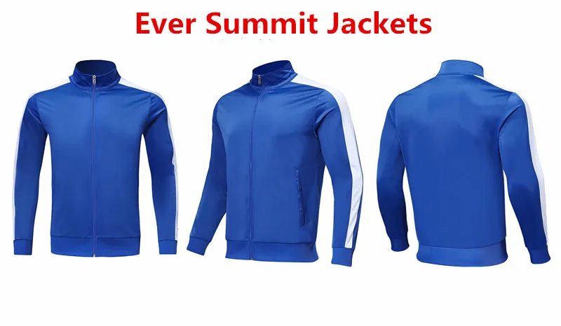 Ever Summit куртки для DIY Настроить командные спортивные костюмы футбольный свитер Футбол 18 19 тренировочные наборы для взрослых Mbappe Pogba длинные штаны