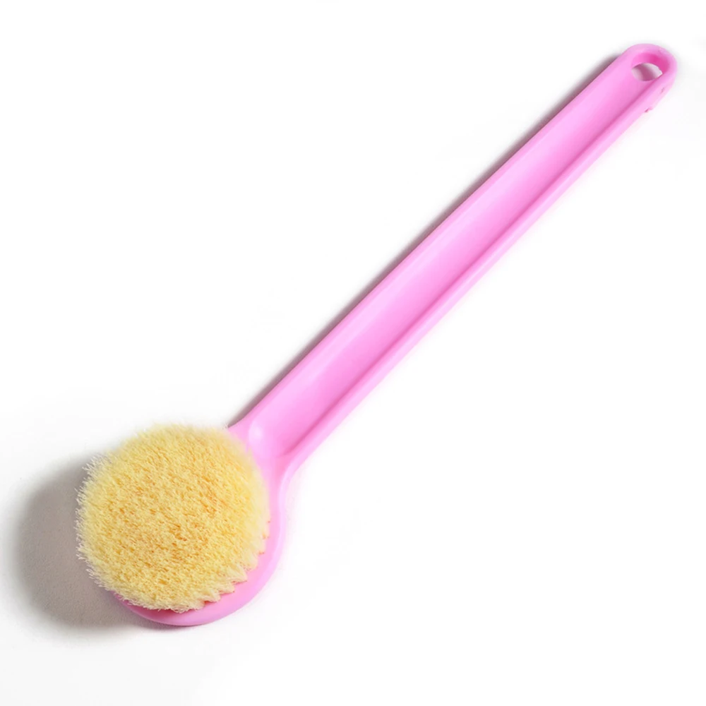 Розовый 1 шт., практичная щетка для ванной с длинной ручкой, щетка для спины, скраб для ванны, Волшебная Массажная щетка для душа, инструмент для ванной, инструмент для чистки тела - Цвет: Розовый
