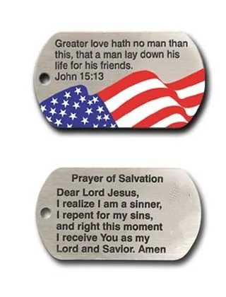 

Wholesale Dog Tag John 15:13 Christian Scripture Bible hot sales Scripture Bible dog tags low price custom made metal tags