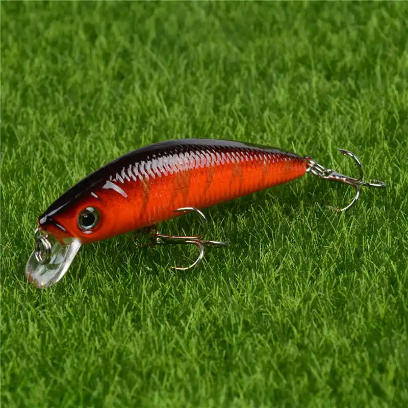 1 шт. Жесткий гольян 7 см 7,6 г рыболовные приманки плавающие воблеры isca искусственные приманки Pesca воблеры на окуня 6# крючки Pesca Рыбная ловля - Цвет: B5