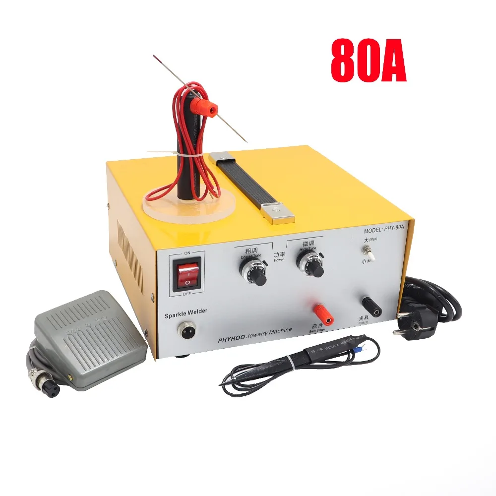 DX80A высокомощный лазерный точечный сварочный аппарат точечная Импульсная Сварка сенсорный сварочный аппарат с ювелирным оборудованием 0,4 мм-1,5 мм