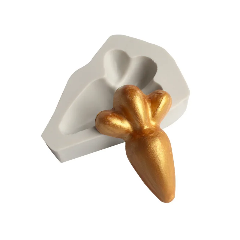 

Carrot Shape Fondant Cake Silicone Mold Chocolate Biscuits Candy Molds Cookies Pastry Mould Kitchen Baking Cake Decoration Tools