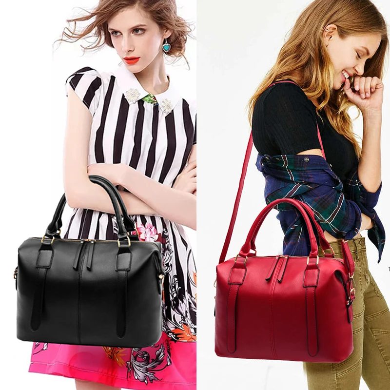 Модная повседневная женская сумка из мягкой искусственной кожи через плечо