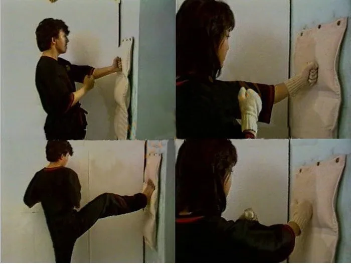 Вин чун удар сумка 3 разделы кунг-фу боевые искусства бокс уолл мужчин кикбоксинг