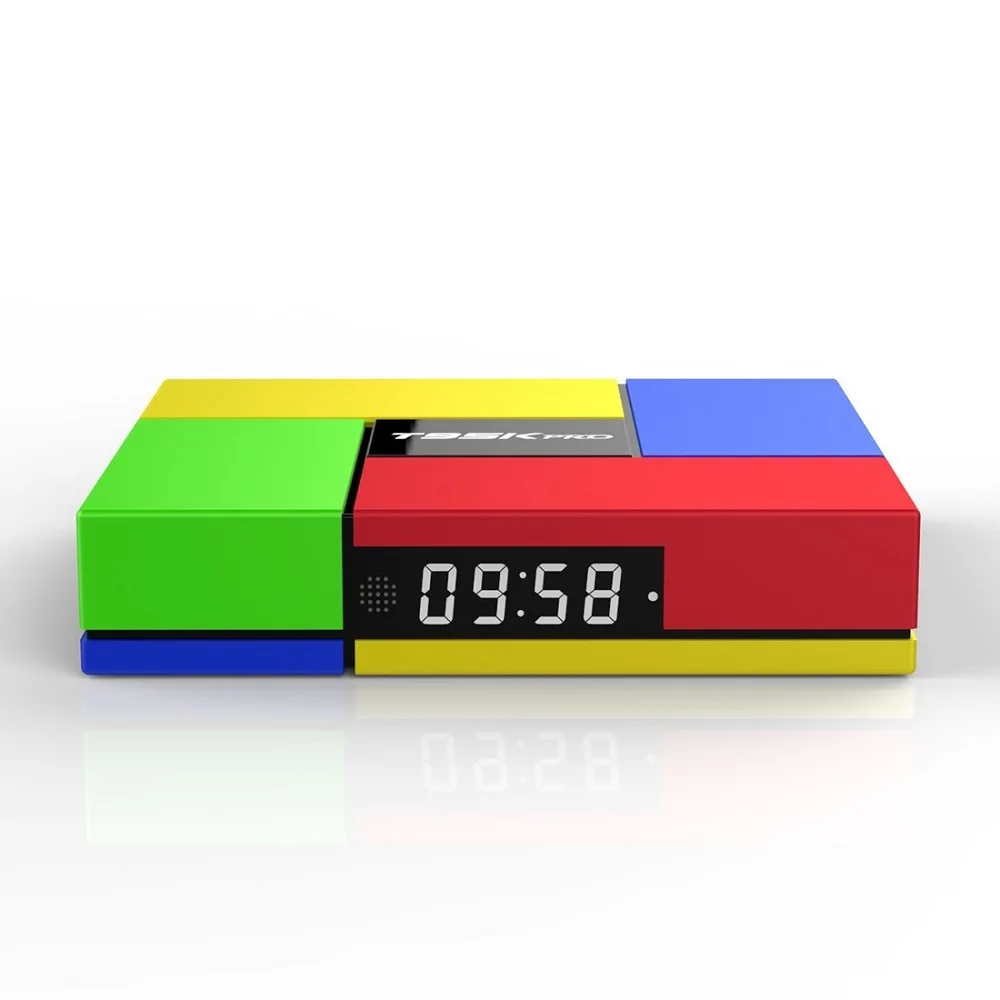 T95k Pro 4 К Android TV BOX S912 Octa Ядро 2 Г + 16 Коди коробка 2.4 и 5.0 Двойной Wi-Fi со СВЕТОДИОДНЫМ