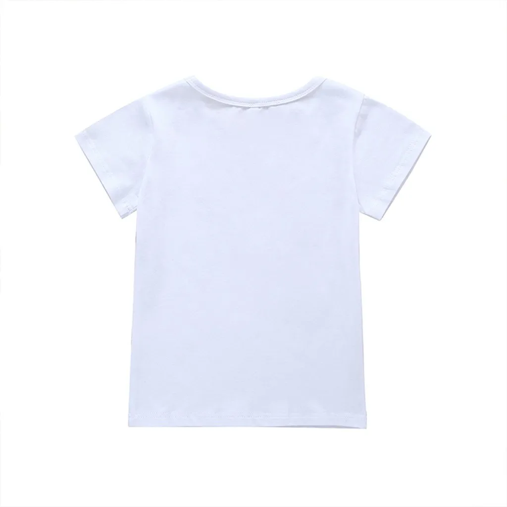 Комплект из футболки и для маленьких девочек мальчиков хлопковая футболка #