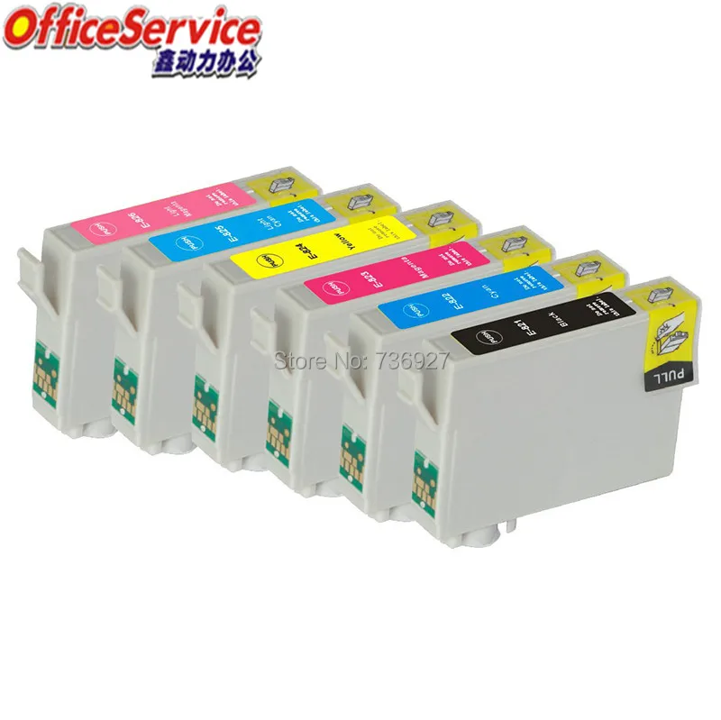 8X совместимый чернильный картридж T0821 T0822 T0823 T0824 T0825 T0826 для Epson Stylus Photo T50 R270 R290 R390