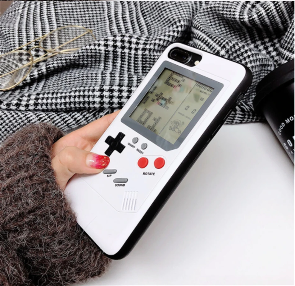 Keezea Game boy тетрис чехол для iPhone X 8 7 6 классический Gameboy консоли чехол Защитный чехол для X 8 8 P 7 7 P 6 Установлены случае