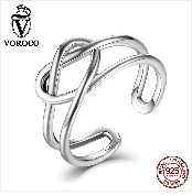VOROCO,, настоящее 925 пробы, серебряные, винтажные, Лондонский город, кольца для женщин, модные, вечерние, свадебные, роскошные, хорошее ювелирное изделие, подарок BKR474
