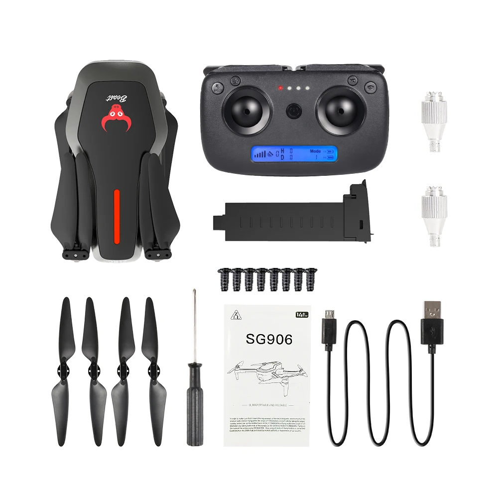 

SG906 Brushless Foldable WIFI FPV RC Quadcopter with 4K /1080P HD Camera Drone GPS Professional Optical Flow RC Helicopters