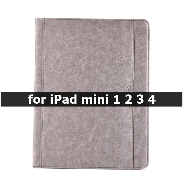 mini 1 2 3 4-Gray Чехол для Apple iPad mini 5 чехол умный кожаный с карандашом держатель для карт чехол для iPad mini 1 2 3 4 чехол 7,9 дюймов kimTHmall - Цвет: mini 1 2 3 4-Gray