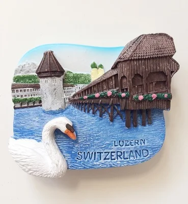 Красный Швейцария Lu озеро Люцерн Zurich World Путешествия магниты на холодильник часы на холодильник магнитная наклейка сувенир молочный шоколад - Цвет: Красный