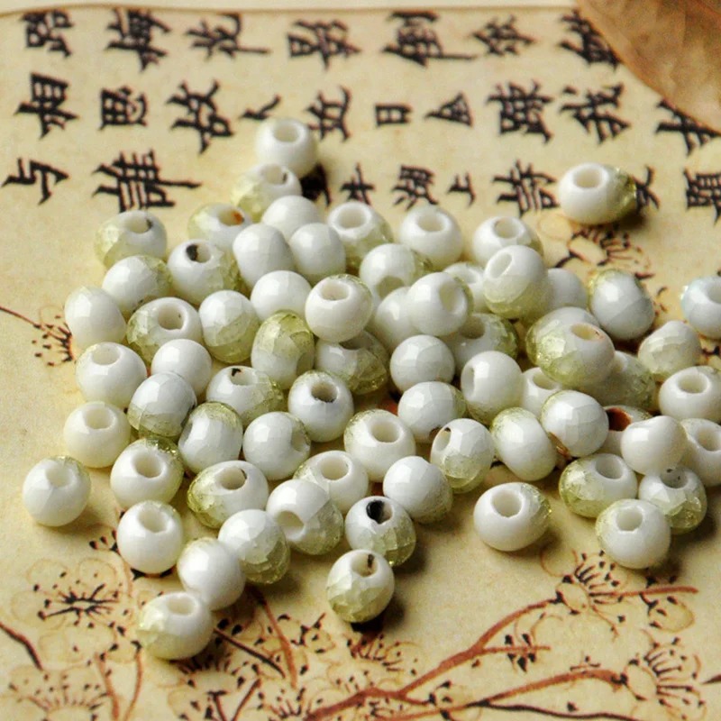 6 мм многоцветные керамические бусы для женщин и мужчин браслет из шарма материал