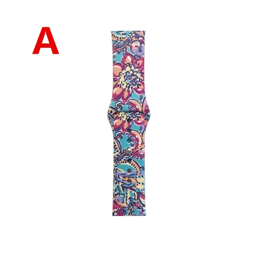 A Силиконовый ремешок для apple watch band apple watch 5 44 мм, 42 мм, Iwatch, версия series 5/4/3/2/1 40 мм/38 мм браслет на запястье с резиновой лентой correa - Цвет ремешка: A