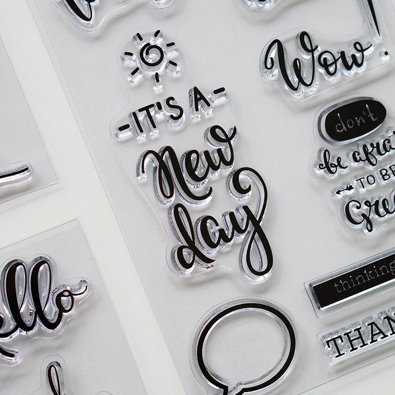 Lovedoki креативный прозрачный штамп/печать Dialog печать скрапбук дневник альбом