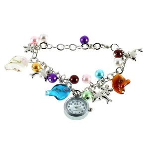 OUTAD 1 шт. дешевый новый браслет Kiss Ocean- dolphin сплав очаровательный кварцевый браслет наручные часы женские часы