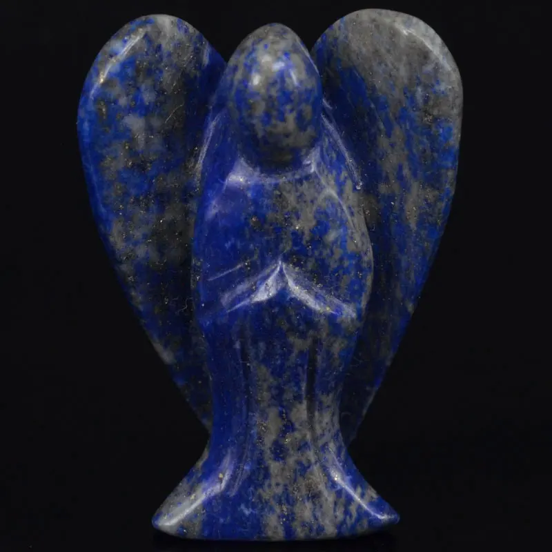 

2 Inch Natural Lapisr Gems Carving Angel Statue Lucky Crafts Stone Figurine Chakra Healing Reiki Stone
