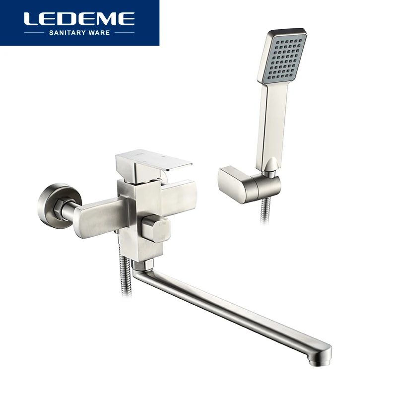 Смеситель для душа LEDEME L72233 кран из нержавеющей стали ванны настенный насадка