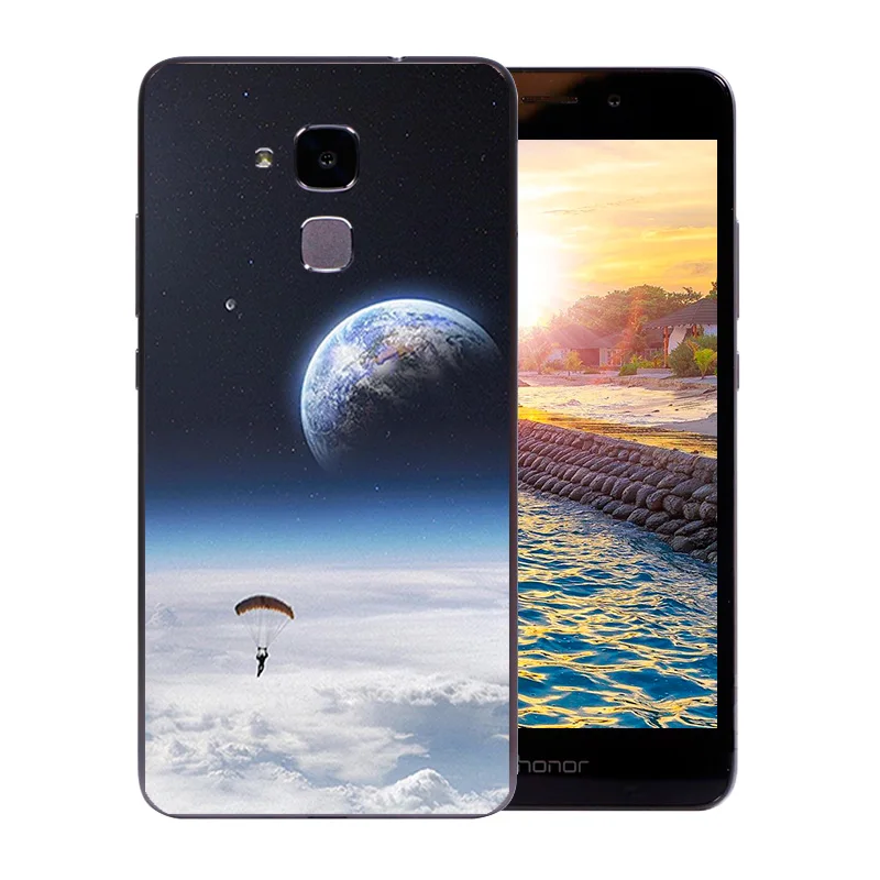 5 2-дюймовый чехол для телефона Huawei Honor 5C Прозрачная мягкая силиконовая сумка 7 Lite