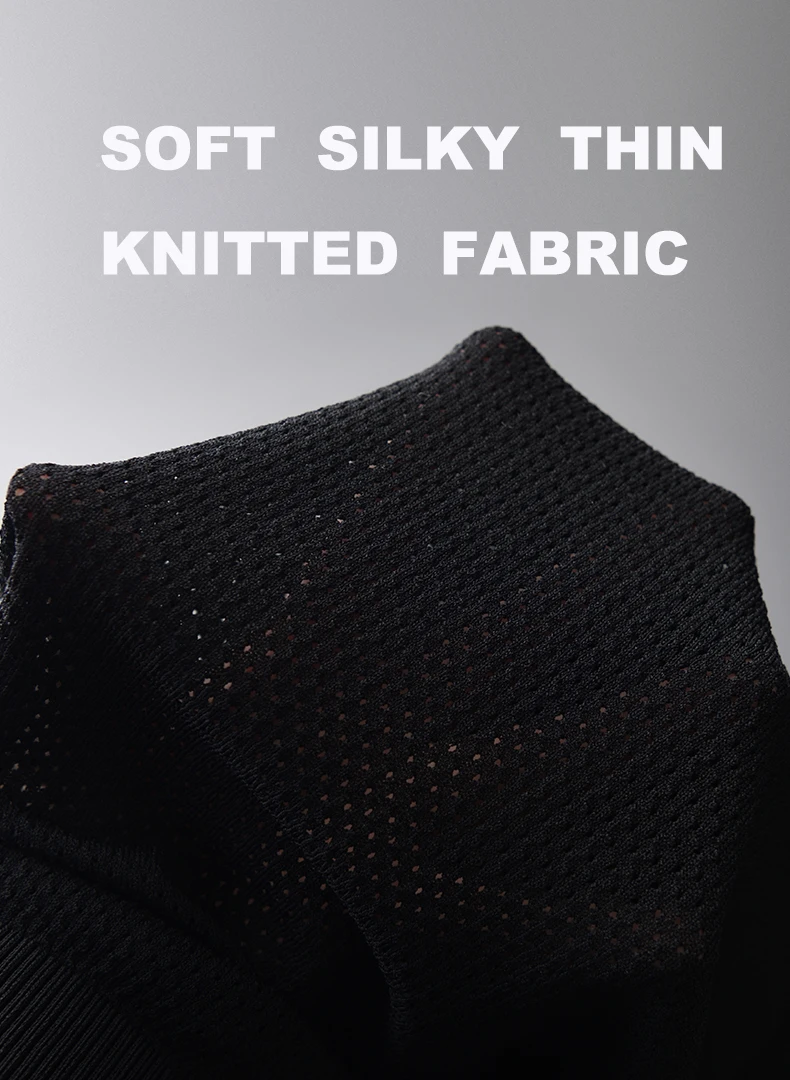 Minglu трикотажные сетчатые мужские футболки роскошные с вышивкой коротким рукавом