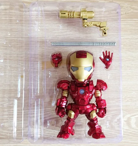 red gun Хороший голосовой контроль светящийся Железный человек фигурка Marvel Мстители робот Ironman Патриот модель игрушка мальчик подарок коллекционные вещи - Цвет: red gun