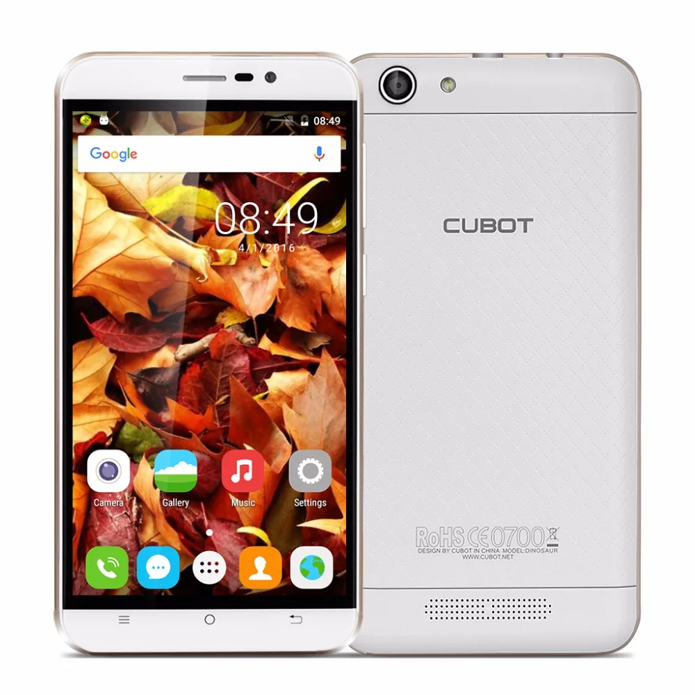Оригинал Cubot Динозавров 5.5 Дюймов HD Экран MTK6735A Quad Core Smartphone 3 ГБ RAM + 16 ROM Сотовый