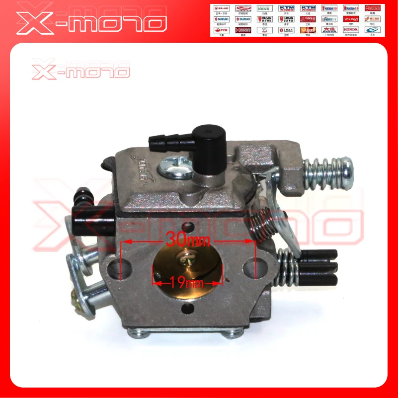 Карбюратор для цепной пилы 45cc 52cc 58cc карбюратор 4500 5200 5800 2-тактный двигатель