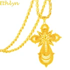 Ethlyn, эфиопское золотое ожерелье яркого цвета для женщинмужчин, товары из Эритреи P96
