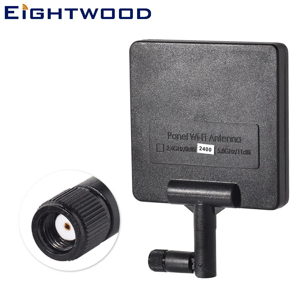 

Eightwood 2.4G 8dBi High Gain Panel WIFI Directional Antenna for WIFI Wireless Network IEEE 802.11b/802.11g WLAN Aerial Booster