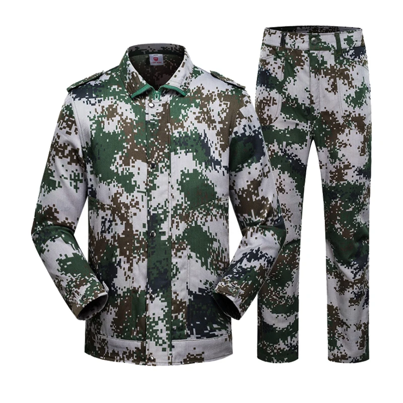 Армейская Военная тактическая Униформа куртка и брюки лес камуфляж мужской