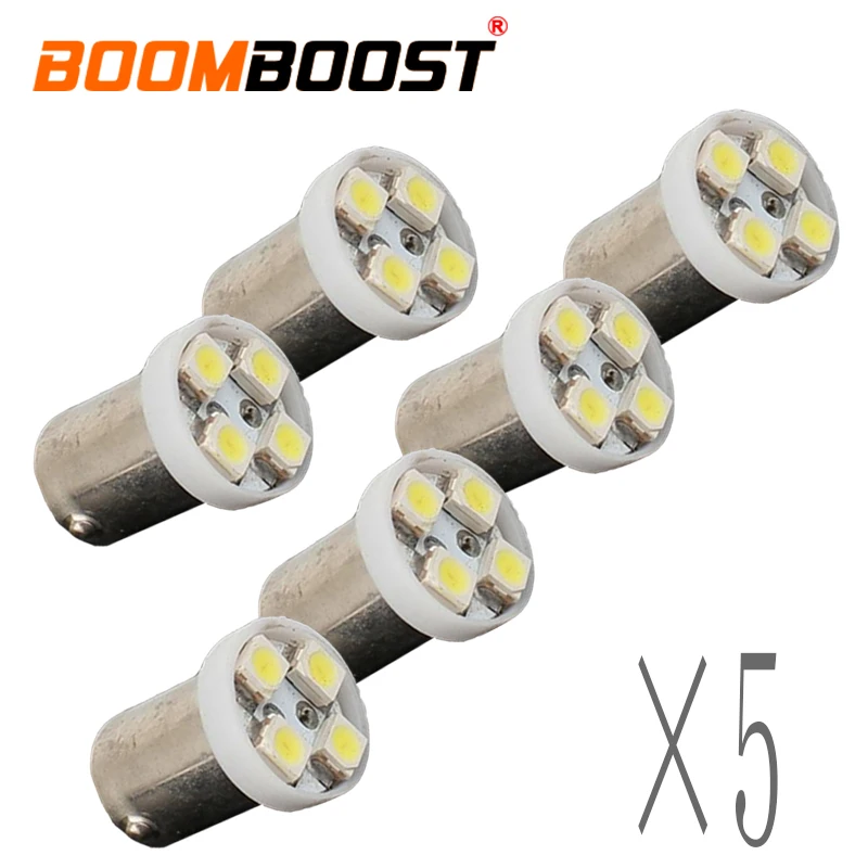 

[High Quality] 30 pcs/lot car reading light BA9S 1210 4SMD 4LED car width lamp Wedge side Interior Turn Light Bulbs