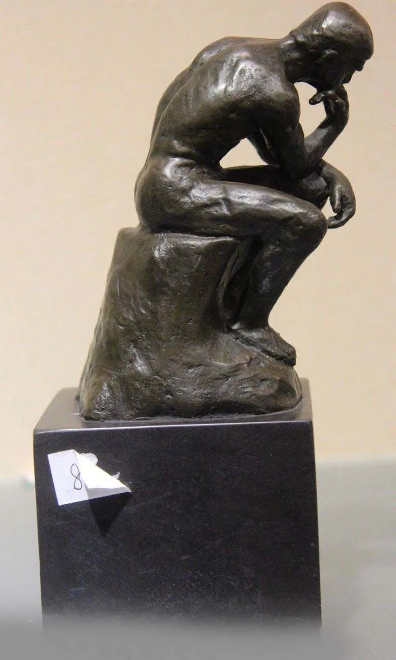 Rodin художественная Статуэтка бронза медный мыслитель художественное оформление