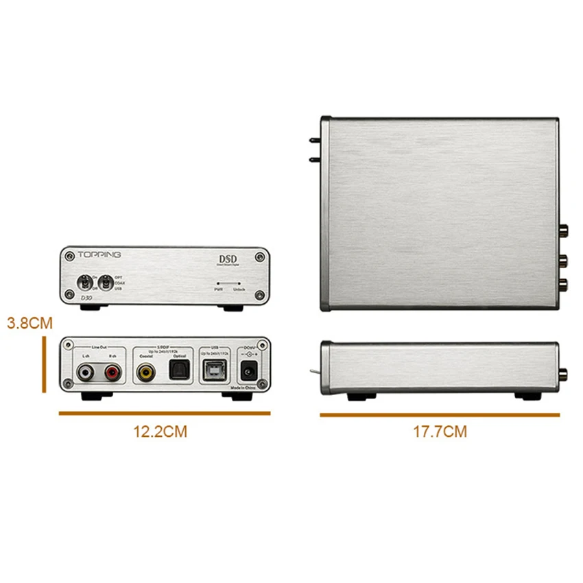 TOPPING D30 DSD аудио декодер USB DAC коаксиальный Оптический волокно XMOS CS4398 24 бит 192 кГц