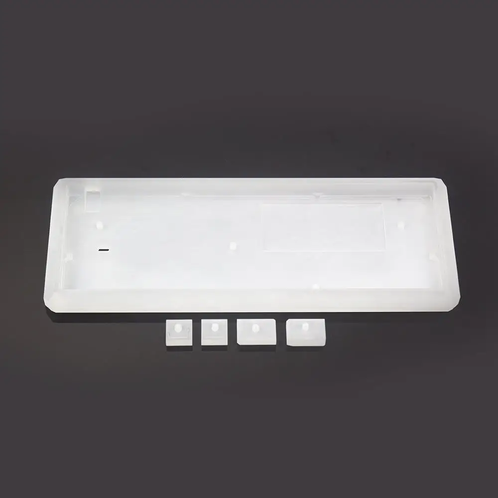 5 Degree Acrylic Полностью собранная 5 градусов механическая клавиатура с DZ60 PCB/Srew стаб использования Gateron Slient/Cherry/Box/Aliazs переключатели - Цвет: 5 Degree Acrylic